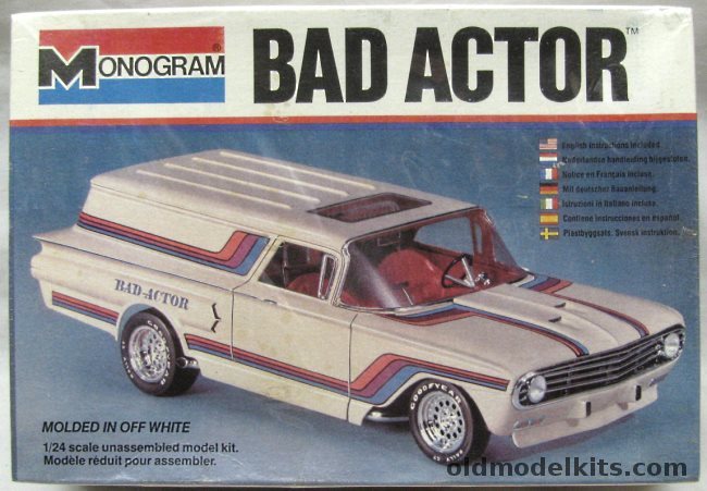 Monogram 1/24 Bad Actor - 1960 Chevrolet Sedan Delivery Hot Rod, 2267 plastic model kit